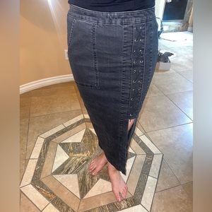 ASOS midi denim skirt